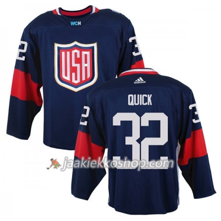 USA Team Pelipaita Jonathan Quick 32 2016 World Cup Sininen Premier Paita